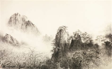 Zeng Xiaojun Yellow Mountain 1 Painting Sothebys