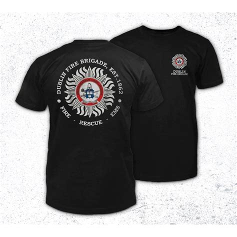 Dublin Fire Brigade Irish Firefighter Fire Department T Shirt Father