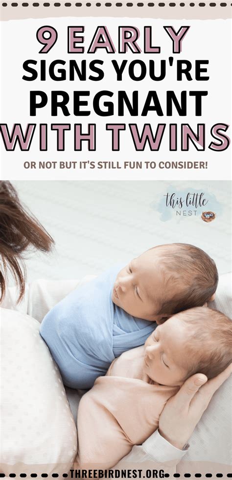 Are You Pregnant With Twins 9 Early Signs Youre Pregnant With Twins This Little Nest