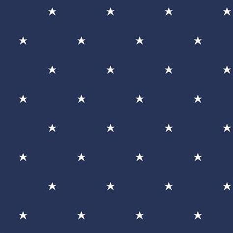 White Stars On Navy Wallpaper