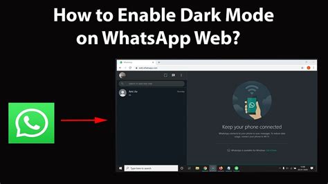 How To Enable Dark Mode On Whatsapp Web Youtube