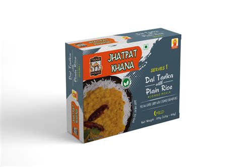 Natural The Thar Food Jhatpat Khana Dal Tadka With Plain Rice 750gm
