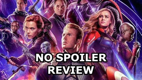 Avengers Endgame No Spoiler Review Youtube