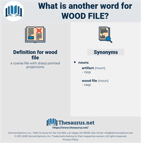 Synonyms For Wood File