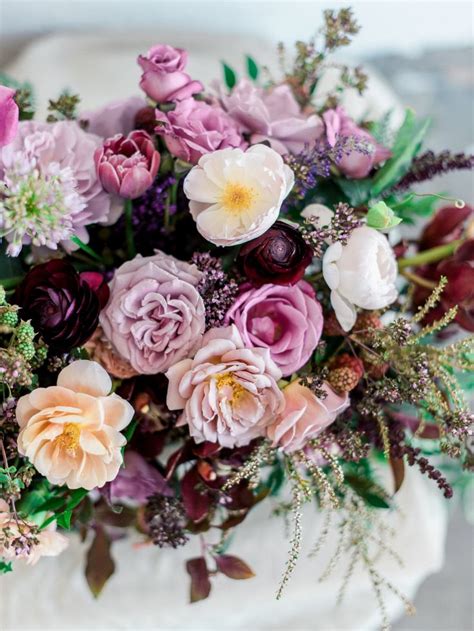 Romantic Garden European Inspired Wedding Moody Wedding Flowers