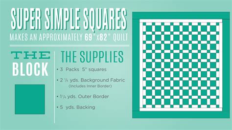 New Friday Tutorial The Super Simple Squares Quilt Missouri Star Blog