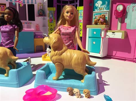 Barbie Newborn Pups Doll And Pets Playset New Toys From Toy Fair 2017