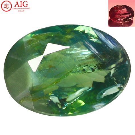 145ct Fair Oval Cut 8 X 6 Mm Green To Red Color Change Alexandrite Ebay