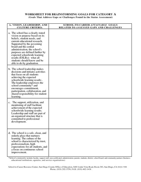 11 Career Assessment Worksheet