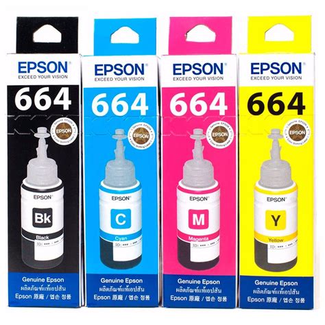 Tinta Original Epson T664 L120 L200 L210 L350 L355 L555 18500 En