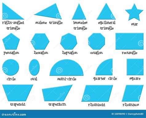 Different Shapes Stock Vector Illustration Of Hexagon 33098490