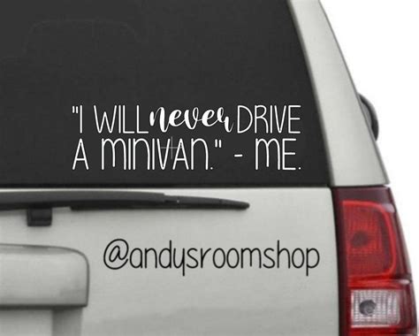 Funny Mom Minivan Car Decal Sticker Mini Van Vans Stickers Car Decals Stickers