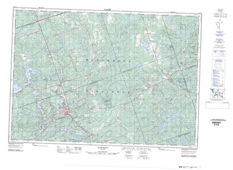 Bancroft On Maps Online Free Topographic Map Sheet 031f04 At 150000