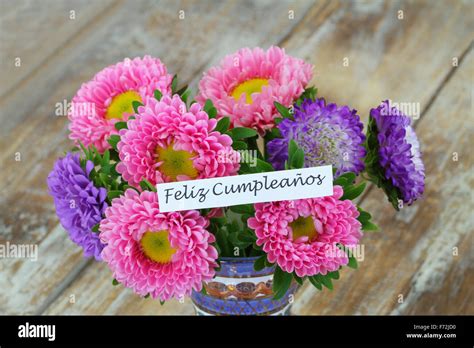 Feliz Cumpleanos Which Means Happy Birthday In Spanish Card With