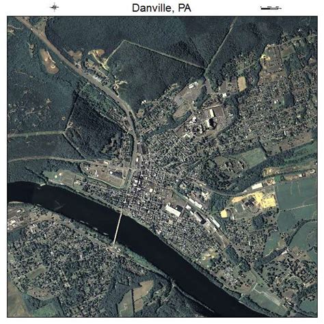 Aerial Photography Map Of Danville Pa Pennsylvania