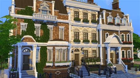 The Sims 4 University Townhouses 📚 No Cc Frau Engel Youtube
