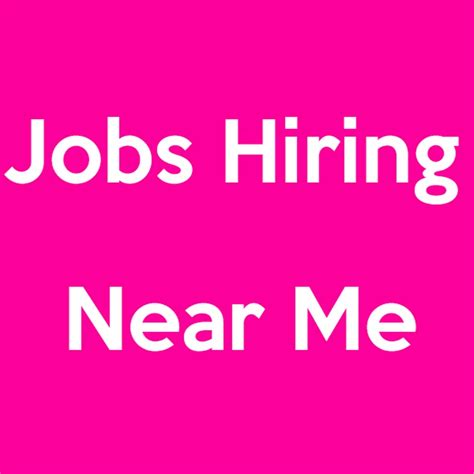 Jobs Hiring Near Me - YouTube