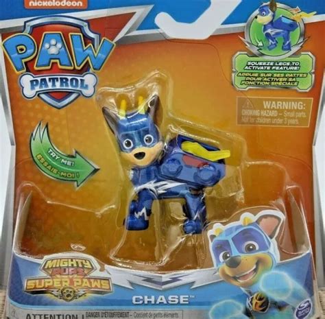 Paw Patrol Mighty Pups Super Paws Chase Figure New 1200 Picclick