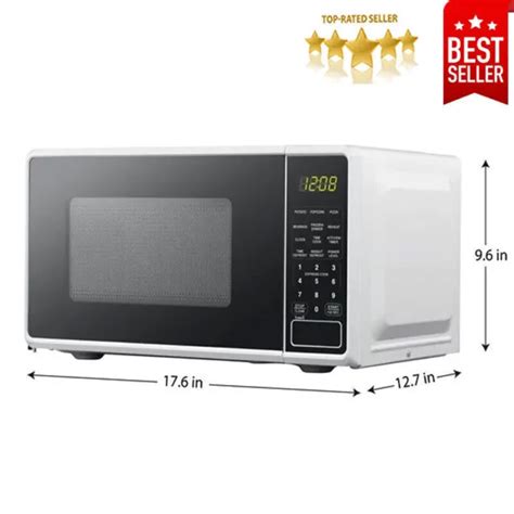 07 Cu Ft Compact Small Microwave Oven 700 Watt Kitchen Countertop