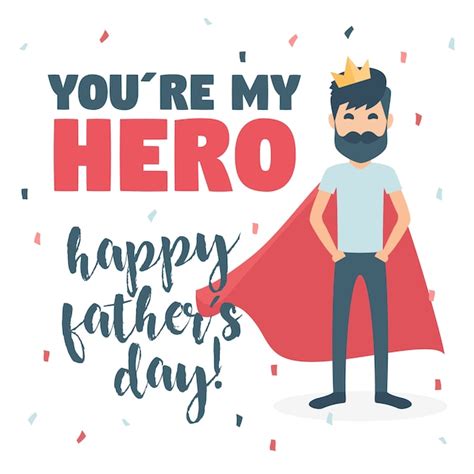 Free Vector You Are My Hero Background