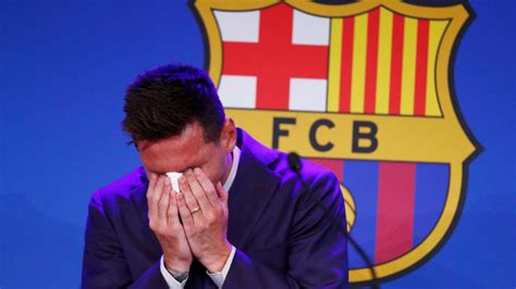 Image Of The Day Lionel Messi Bids Tearful Goodbye To Barcelona
