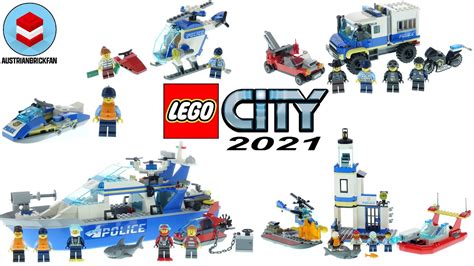 All Lego City Police Sets 2021 Compilationcollection Speed Build Youtube
