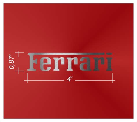 Ferrari Garage Wall Sign Letters Are 4 Feet Wide Sign Etsy Uk