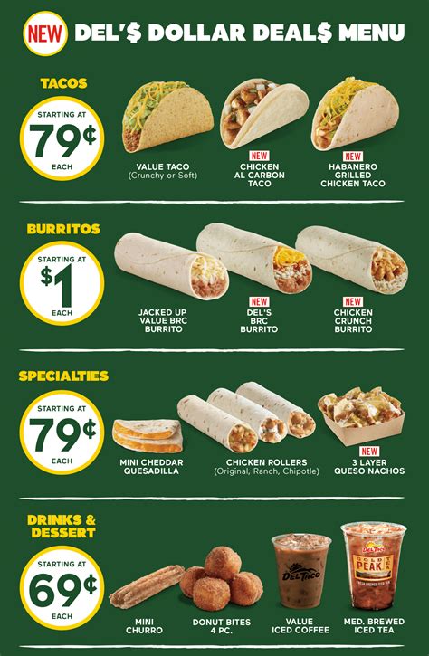 Del Taco Menu And Specials