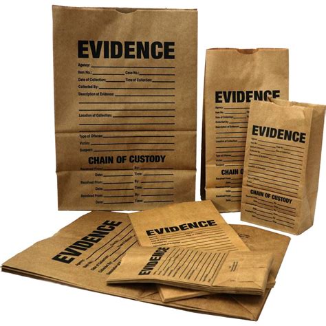 Paper Evidence Bags Sample Pack Of 15 Crime Scene Forensic Supply Store
