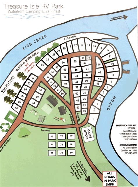 SITE MAP — Treasure Isle RV Park