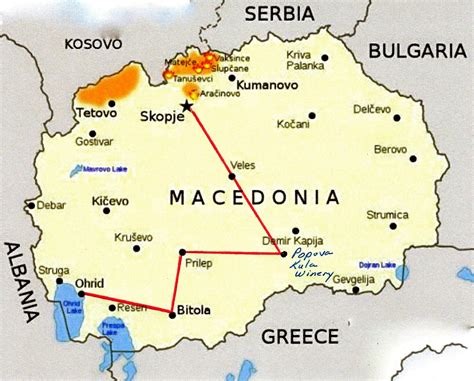 Map Macedonia Photo