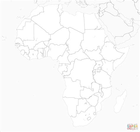 Kolorowanka Mapa Afryki Kolorowanki Dla Dzieci Do Druku
