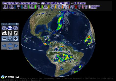 Data Visualization Nasa Global Precipitation Measurement Mission