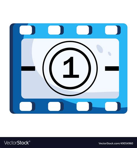 Movie Countdown Royalty Free Vector Image Vectorstock