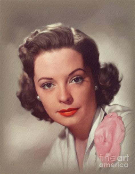 Jane Greer Vintage Actress Painting By John Springfield Fine Art America