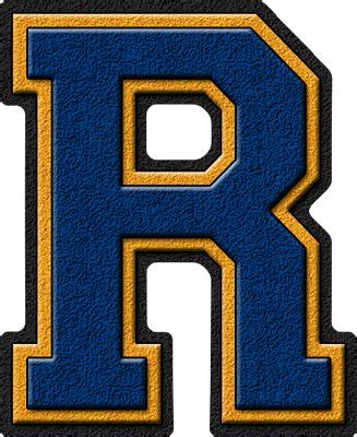Brazilian portuguese has a great number of allophones of /ʁ/ such as χ, . Presentation Alphabets: Royal Blue & Gold Varsity Letter R | Letter r ...