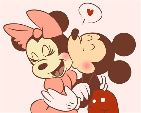 Mickey Mouse And Minnie Mouse Kissing Drawing Beautiful Art Drawing Skill Images And Photos Finder