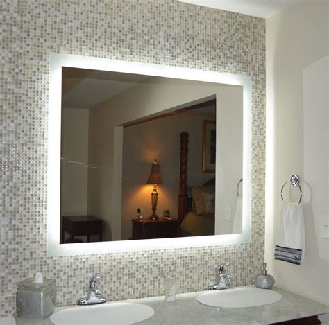 Commercial Grade Side Lighted Led Bath Vanity Mirror Bathroom Mirror