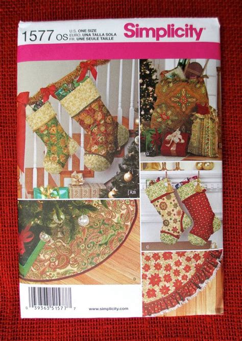 Simplicity Sewing Pattern 1577 Christmas By Alicessewingcorner