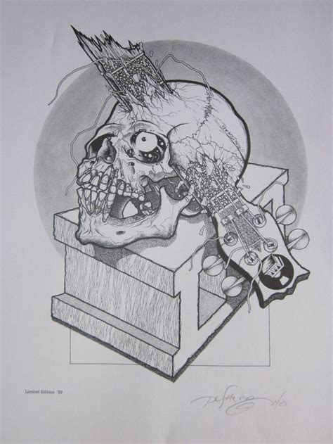 Pushead Signed Original Concrete Marketing Limited Edition Lithograph