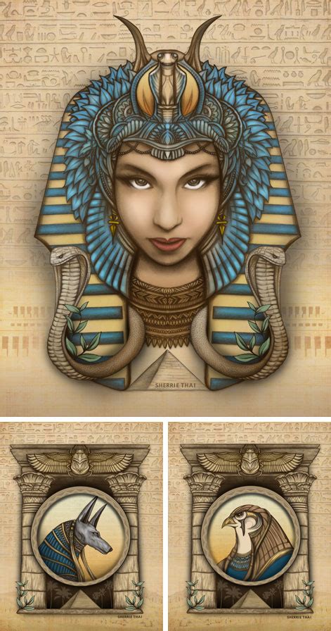 Artwork Egyptian Series Pharaoh Queen Hatshepsut Gods Of Egypt