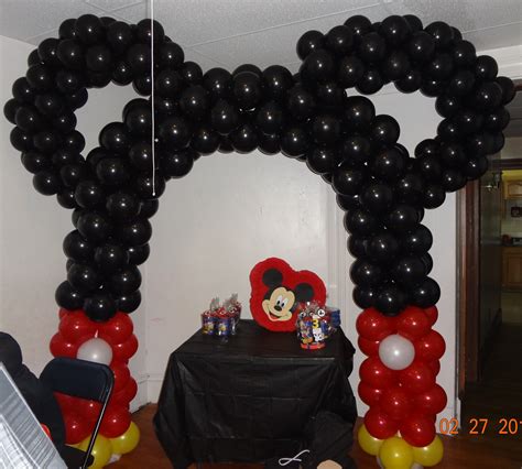 Arco De Mickey Mousemickey Mouse Balloon Arch Mickey 1st Birthdays