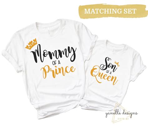 Mommy Of A Prince Son Of A Queen Svg Mommy And Me Svg Etsy