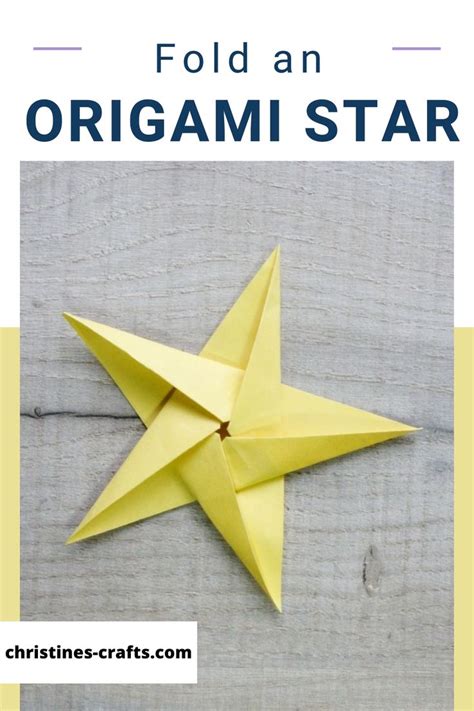 How To Make A 5 Pointed Star Origami Tutorial Origami Star