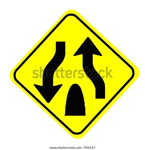 Check spelling or type a new query. Divided Highway Ends Sign Isolated On Stock Illustration ...