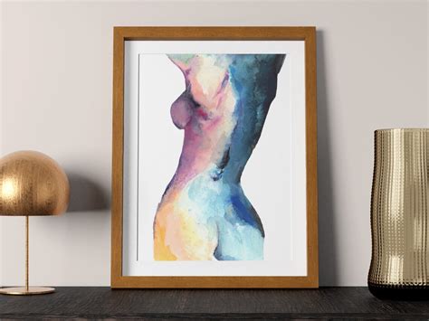 Erotic Woman Nudeart Woman Print From Original Painting By Etsy