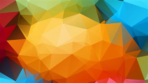 Colorful Triangle Abstract Digital Art Hd Wallpaper Wallpaper Flare