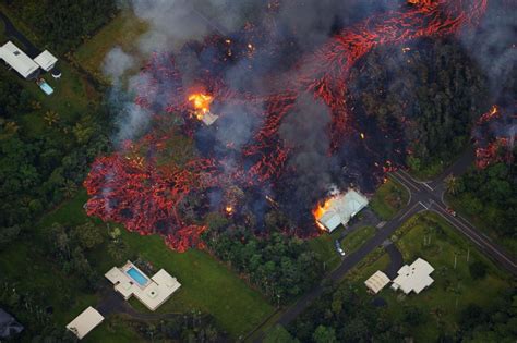 Photos Hawaii Volcano Erupts Rivers Of Fire And Lava