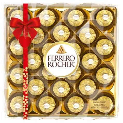 Ferrero Rocher Fine Hazelnut Milk Chocolate Candy T Box 106 Oz