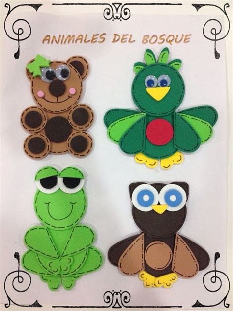 An Assortment Of Animal Stickers In The Shape Of Teddy Bears Frog And